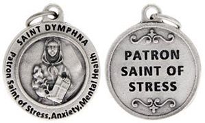St Dymphna Patron Saint of Stress and Anxiety Charm