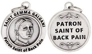 St Gemma Galgani Patron Saint of Back Pain Charm