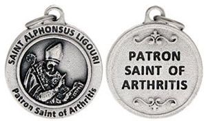 St Alphonsus Ligouri Parton Saint of Arthritis Charm