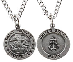 US Navy St Michael Necklace, US Navy Gifts