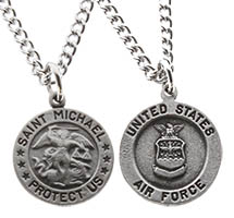 St Michael US Air Force Necklace, Air Force Gifts