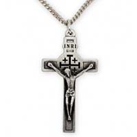 Jerusalem Relic Crucifix with 20 Inch Chain 