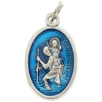 St. Christofor Medal Charm - Pray for us