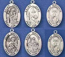 Patron Saints Sterling Silver Necklaces