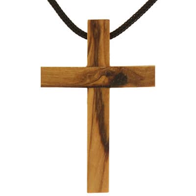 Olive Wood Cross Necklaces (Pkg of 12)