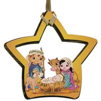 Christmas Star Ornament - Nativity Ornaments