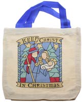 Canvas Tote Gift Bag <br> Keep Christ in Christmas