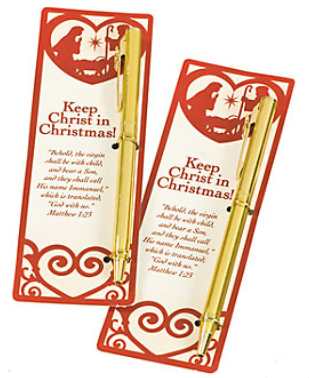 Keep Christ in Christmas Pen & Bookmark