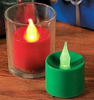 Flameless Holiday Votive Lights