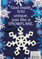 Snowflake Ornament with Gift Card - Snowflake Christmas Tree Decoration