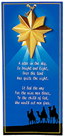 Christmas Star Ornaments w/Guiding Wisemen Story Card