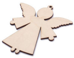 10 Wooden Angel Ornaments - DIY Christmas Decorations