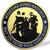 Welcome Home Brother Military Challenge Coin