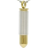 Bullet Necklace Gold, Silver Stainless Steel