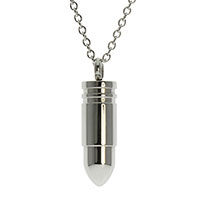 Small Cremation Ashes Urn Bullet Necklace