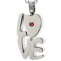 Love Memorial Cremation Ash Urn Necklace