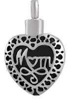 Mom Memorial Urn Necklace Stainless Steel