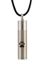 Dog Paws Memorial Ashes Urn Pendant Necklace