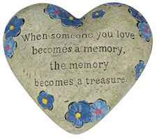 Someone Special Memorial Polystone Heart for Garden