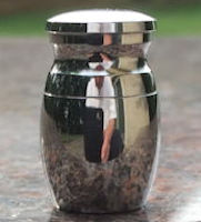 Cremation Ash Mini Memorial Urn Stainless Steel