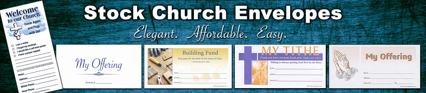 Stock Church Tithe and Donation Envelopes
