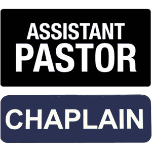 2510-ap Assistant Pastor and 2258 Chaplain Badges