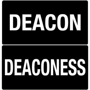 Deacon and Deaconess Badges