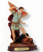 St. Michael Tramples Demon Statue 