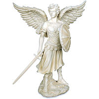 St. Michael White Statue