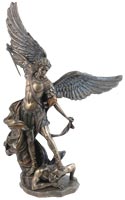 St. Michael Tramples Demon Large Statue