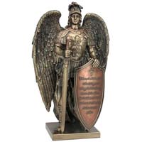 Take Up the Shield of Faith Armor of God Statue