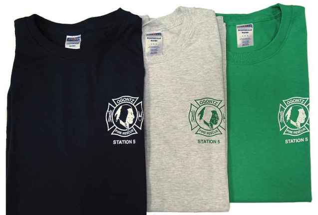 Custom Silk Screened Firefighter T Shirts