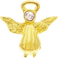 Gold Angel Lights the Way Pin