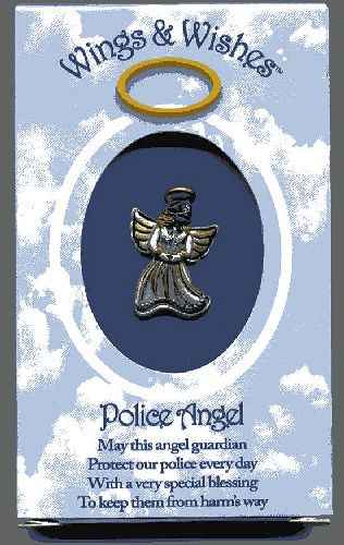 Policeman Guardian Angel Pin