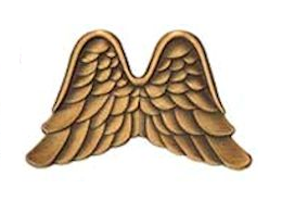 Antique Gold Angel Wings Pins