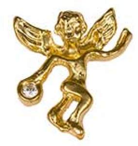 angel guardian pins birthstone gold cart