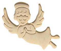 Happy Flying Angel Pin - Guardian Angel Lapel Pin