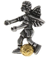 Soccer Player Angel Pin