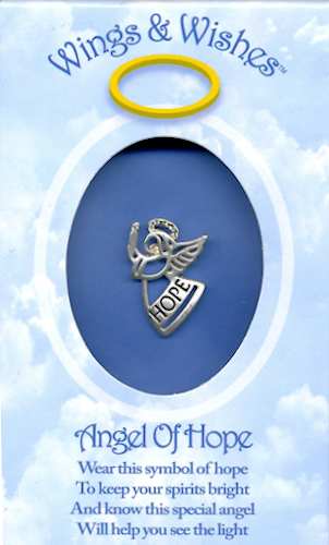 Angel of Hope Lapel Pin Silver