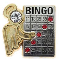 Bingo Winner Angel Lucky Lapel Pin