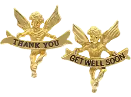 Thank you or Get Well Angel Pins