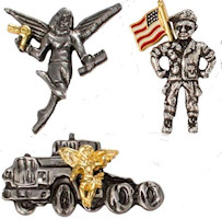 Occupational Angel Lapel Pins