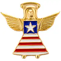 USA Flag Angel Pin, Patriotic Angel Pins, Patriotic Pins