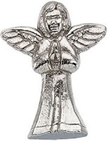 14 Karat Gold Praying Angel Pin
