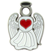 Caring Loving Heart Angel Pin