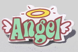 Angel Badge Pin with Halo - Cute