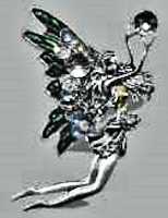 Fairy Angel Pin with Rhinestones