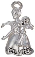 Volunteer Angel Pin Silver