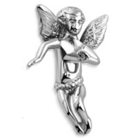 Male Angel Necklace Stainless Steel 