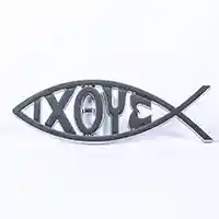 IXOYE Fish Car Plastic Emblem Adhesive Backed